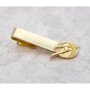 Vintage Gold Tone Minimalist Elegant Tie Clip - CG1